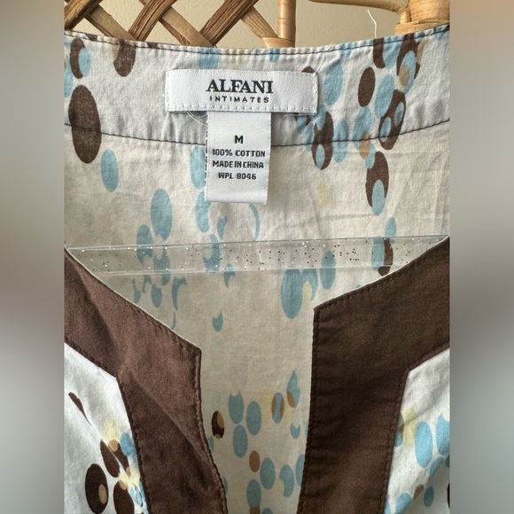 Alfani Cotton Brown Blue Tunic - Picture 7 of 9